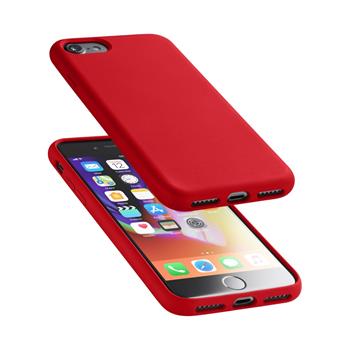 Ochranný silikónový kryt Cellularline Sensation pre Apple iPhone 7/8/SE (2020/2022), červený