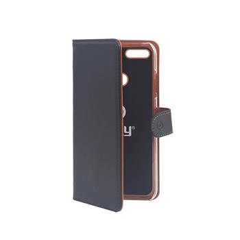CELLY Wally book case for Huawei Honor 7C, PU leather, black