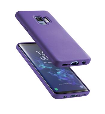 Ochranný silikonový kryt CellularLine SENSATION pro Samsung Galaxy S9, fialový