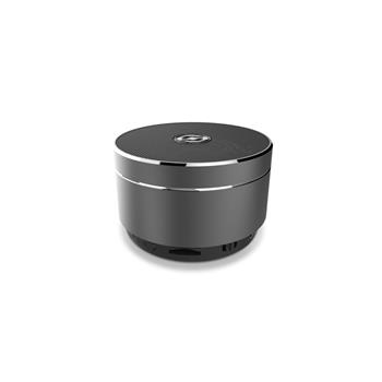 Bluetooth reproduktor CELLY Speaker, hliníková konstrukce, černo-stříbrná,rozbaleno