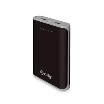 Powerbanka CELLY Daily s 2 x USB výstupem, 10000 mAh, 2.4 A, černá