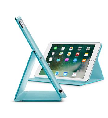 Pouzdro se stojánkem CellularLine FOLIO pro Apple iPad 9,7" (2018)/iPad 9.7" (2017)/iPad Air, tyrkysové