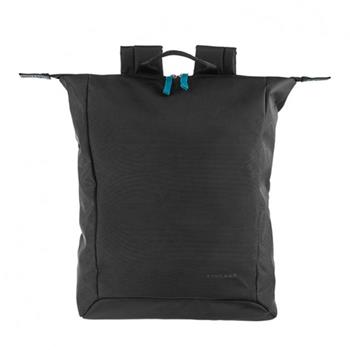 Extra tenký batoh Tucano SMILZO, vyrobený z high-tech materiálu, určený pro notebooky do 14", černý