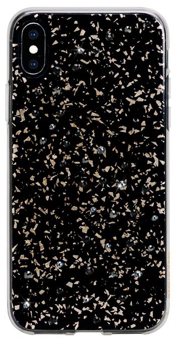 Zadní kryt Bling My Thing Milky Way Starry Night pro Apple iPhone XS Max, krystaly Swarovski®,černý