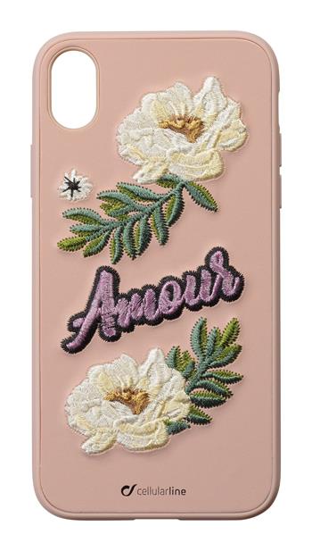 Th cover with CellularLine PATCH Amour embroidered motif for Apple iPhone XR