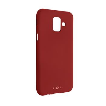 Zadní pogumovaný kryt FIXED Story pro Samsung Galaxy A6 (2018), červený