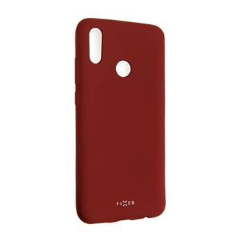 Gack gummierte Abdeckung FIXED Story für Huawei P Smart (2019), rot
