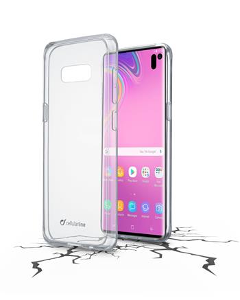 Back clear cover with protective frame Cellularline CLEAR DUO for Samsung Galaxy S10e