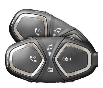 Bluetooth Freisprecheinrichtung für geschlossene und offene Helme CellularLine Interphone CONNECT, Twin Pack