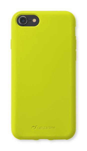 Ochranný silikonový kryt Cellularline Sensation pro Apple iPhone 6/7/8/SE (2020), limetkový neon