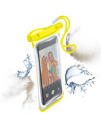 Vodotěsné univerzální pouzdro pro mobilní telefony Cellularline VOYAGER 2019, žluté