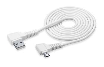 USB datový kabel L CellularLine s konektorem microUSB, 200 cm, bílý