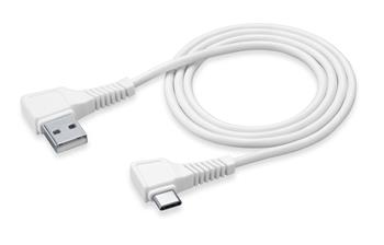 USB datový kabel L CellularLine s konektorem USB-C, 100 cm, bílý