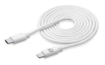 USB-C CellularLine data cable with Lightning connector, 200 cm, white