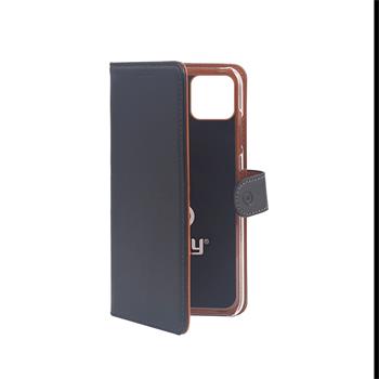 CELLY Wally Book Case for Apple iPhone 11, PU Leather, Black
