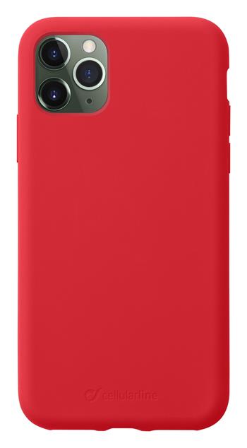 Protective silicone cover CellularLine SENSATION for Apple iPhone 11 Pro, red