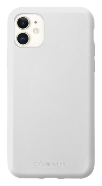 Ochranný silikonový kryt CellularLine SENSATION pro Apple iPhone 11, bílý