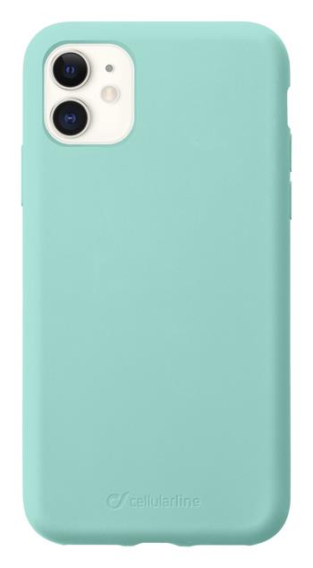 Protective silicone cover CellularLine SENSATION for Apple iPhone 11, green