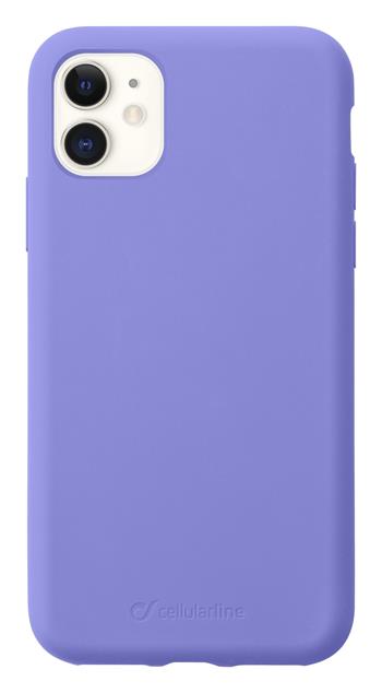Protective silicone cover CellularLine SENSATION for Apple iPhone 11, purple