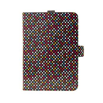 Puzdro pre 10,1 "tablety FIXED Novel so stojanom a vreckom pre stylus, PU kože, motív Rainbow Dots