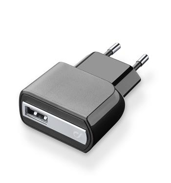 Síťová USB nabíječka Cellularline, 10W/2A, černá