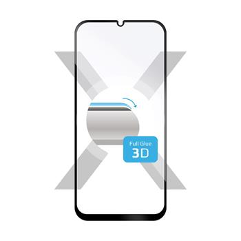 Ochranné tvrzené sklo FIXED 3D Full-Cover pro Samsung Galaxy A50/A50s, s lepením přes celý displej, černé