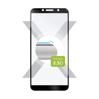 Ochranné tvrzené sklo FIXED Full-Cover pro Motorola Moto E6 Play, lepení přes celý displej, černé