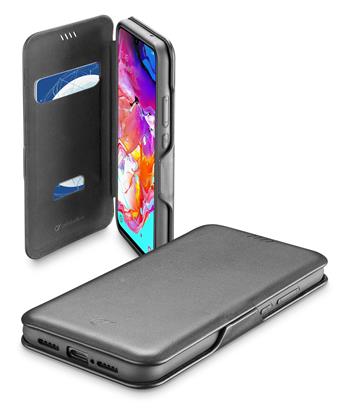 Pouzdro typu kniha CellularLine Book Clutch pro Samsung Galaxy A71, černé