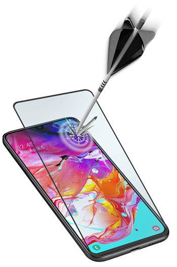% 0Schutzgehärtetes Glas für Vollbild Cellularline Capsule für Samsung Galaxy A71, schwarz