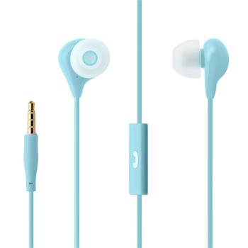 Voděodolná in-ear sluchátka s mikrofonem FIXED EGG1, IPX3, modrá