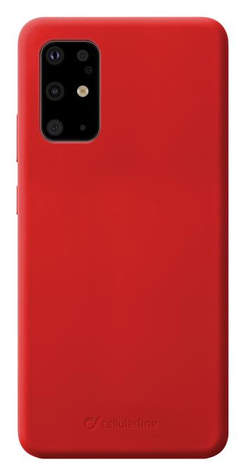 Protective silicone cover Cellularline Sensation for Samsung Galaxy S20 +, red
