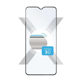 Ochranné tvrzené sklo FIXED 3D Full-Cover pro Xiaomi Redmi Note 8T, s lepením přes celý displej, černé