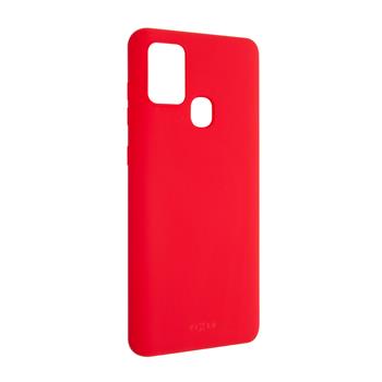 Gack gummierte Abdeckung FIXED Story für Samsung Galaxy A21s, rot