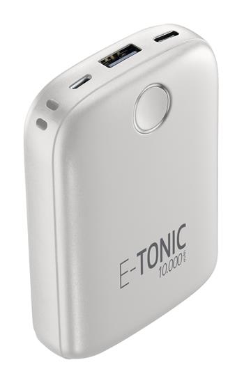 Kompaktní powerbanka E-Tonic 10 000 mAh, bílá