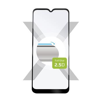 Ochranné tvrzené sklo FIXED Full-Cover pro Samsung Galaxy M12, lepení přes celý displej, černé