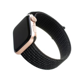 FIXED Nylon Strap for Apple Watch 38/40/41 mm, reflective black
