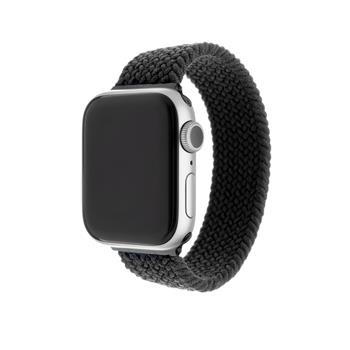 FIXED Elastic Nylon Strap for Apple Watch 42/44/45mm, size S, black