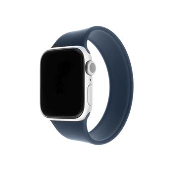 Elastický silikónový remienok FIXED Silicone Strap pre Apple Watch 42/44/45/49mm, veľkosť L, modrý