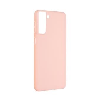 Zadní pogumovaný kryt FIXED Story pro Samsung Galaxy S21+, růžový