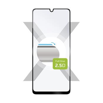 Ochranné tvrdené sklo FIXED Full-Cover pre Samsung Galaxy A32, lepenie cez celý displej, čierne